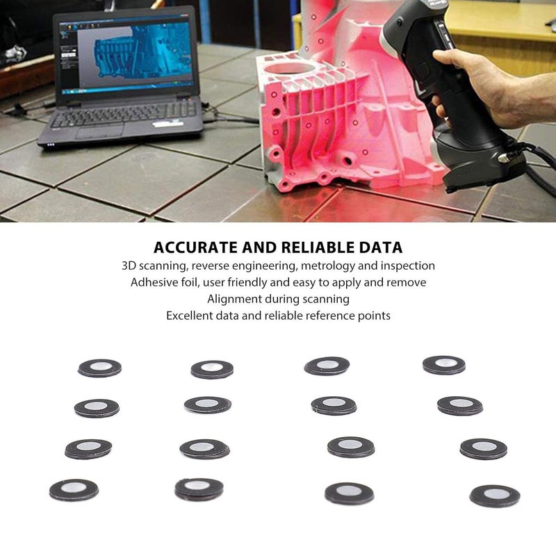 150 قطعة من علامات المسح ثلاثي الأبعاد عالية الانعكاس، أهداف تموضع مقاومة للماء وقابلة لإعادة الاستخدام - Image 5